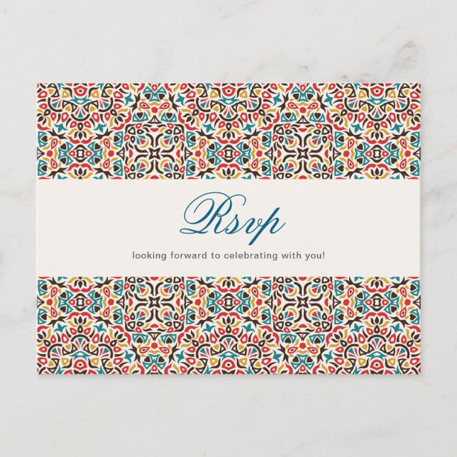 Mandala Wedding Postkarte (Vorderseite)