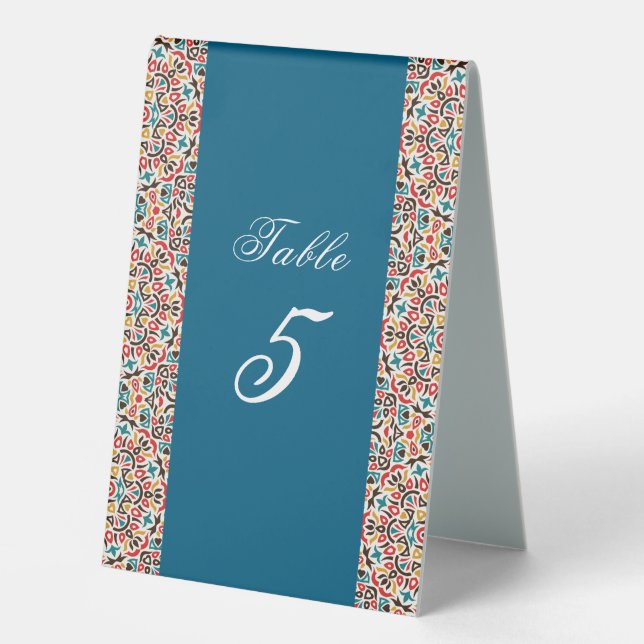 Mandala Wedding Tischaufsteller (Vorderseite)