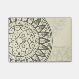 Mandala weich im Gelb Post-it Klebezettel