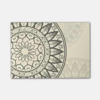 Mandala weich im Gelb Post-it Klebezettel