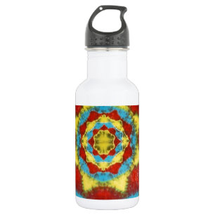 Mandala Wheel Gefärbte Krawatte Trinkflasche