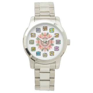 Mandala Whimsical Clockface Women's Watch Armbanduhr