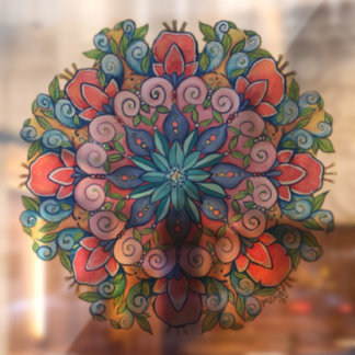Mandala Window Clying Fensteraufkleber