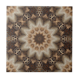 Mandala with Hexagonal Elements Fliese