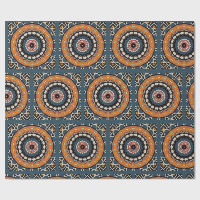 Mandala Wrapping Paper Geschenkpapier (Flach)
