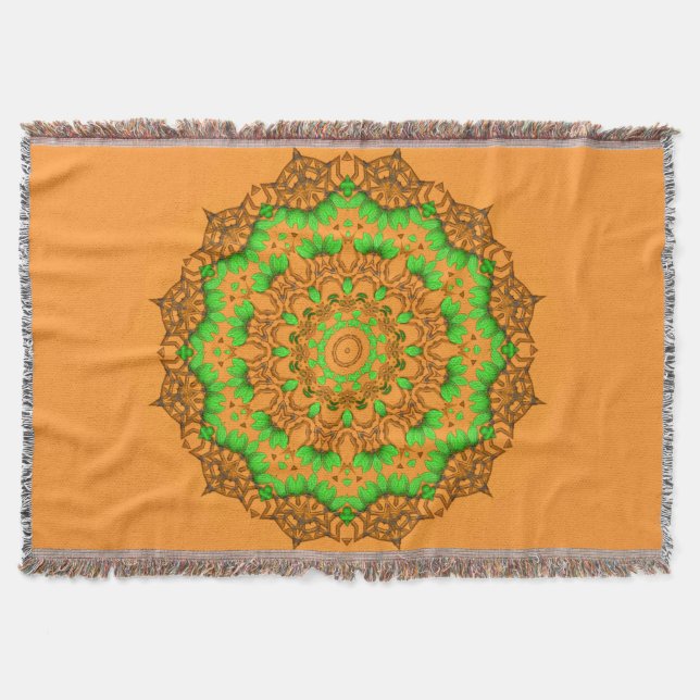 Mandala-Wurfs-Decke der Kunst-3D Decke (Vorderseite)
