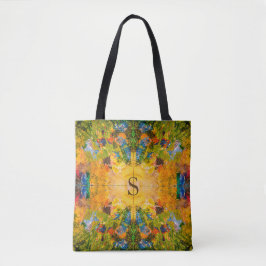 Mandala Yellow Green Gold Tasche