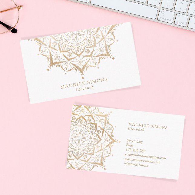 Mandala Yoga Instructor Yoga Lehrer Visitenkarte (Von Creator hochgeladen)
