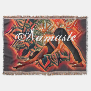 Mandala Yoga Meditation Namaste Decke