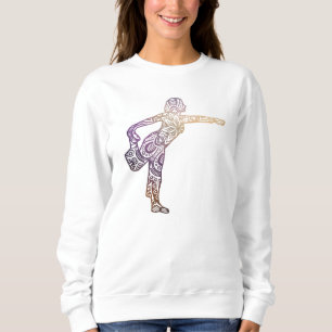 Mandala Yoga Pose Mandala Line Art Mandala Sweatshirt