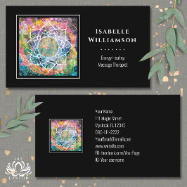 Mandala Zen Reiki Yoga Massage Sacro Spirituelle Visitenkarte
