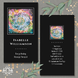 Mandala Zen Reiki Yoga Massage Sacro Spirituelle Visitenkarte