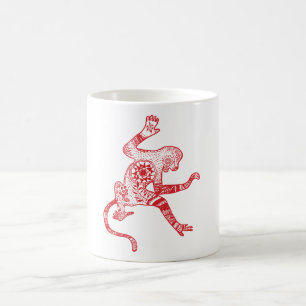 Mandalaaffe Tasse