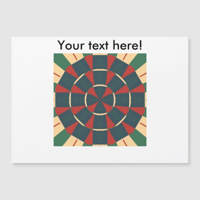 Mandalaic kaleidoscope magnetkarte (Vorderseite)