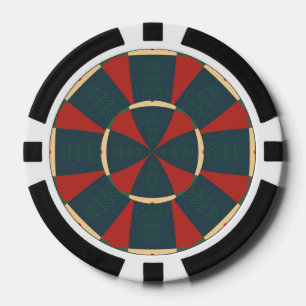 Mandalaic kaleidoscope pokerchips