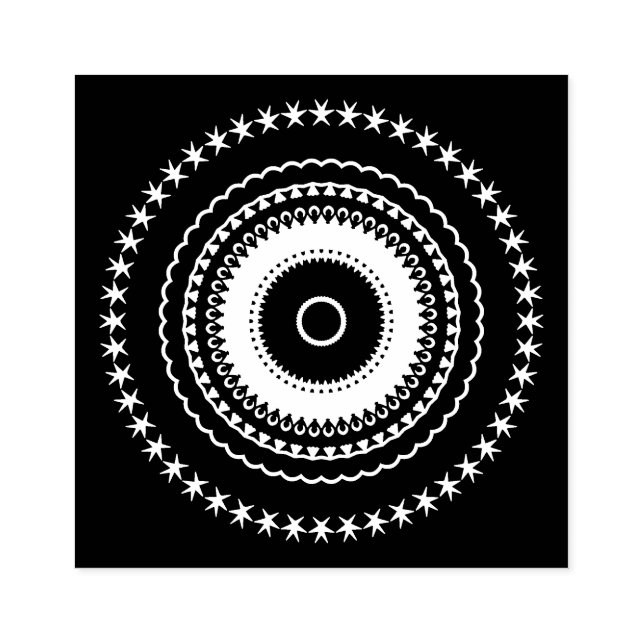 Mandalaik Gummistempel (Prägung)