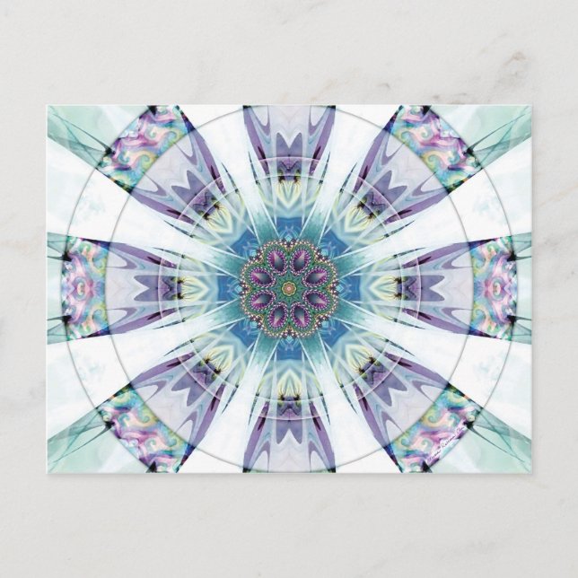 Mandalas aus dem Herzen der Freiheit 19 Postkarte (Vorderseite)