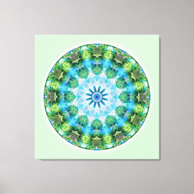Mandalas aus dem Herzen der Transformation, Nr. 6 Leinwanddruck (Vorderseite)
