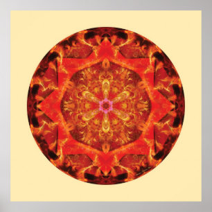 Mandalas aus dem Herzen der Transformation, Nr. 7 Poster