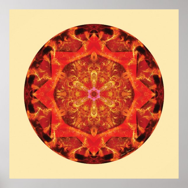 Mandalas aus dem Herzen der Transformation, Nr. 7 Poster (Vorne)
