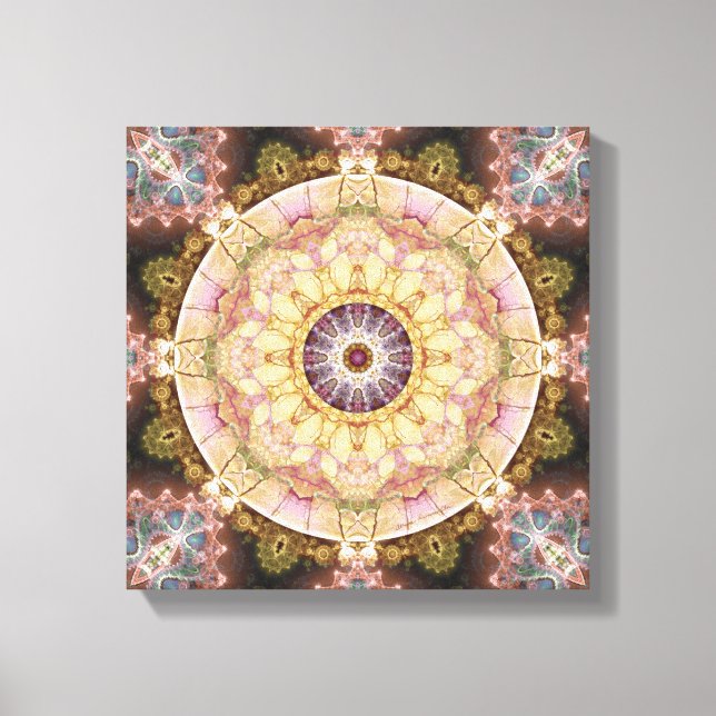 Mandalas aus dem Herzen des Wandels 2 gepackte Lav Leinwanddruck (Vorderseite)