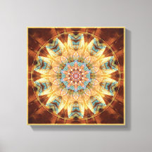 Mandalas aus dem Herzen des Wandels 4 Wrapped Canv