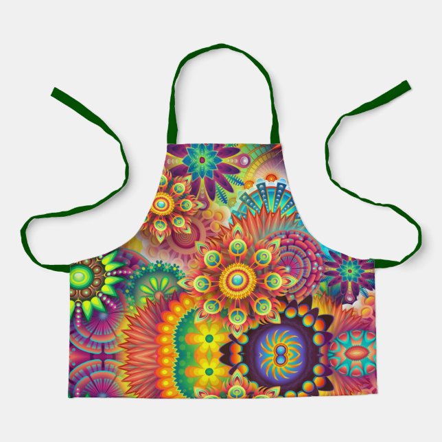 Mandalas bunt abstrakt schürze (Vorderseite)