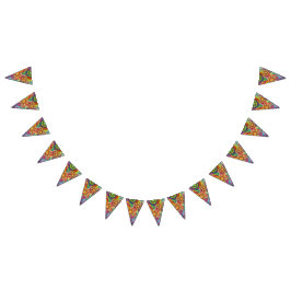 Mandalas bunt abstrakt wimpelkette