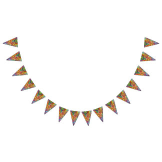 Mandalas bunt abstrakt wimpelkette
