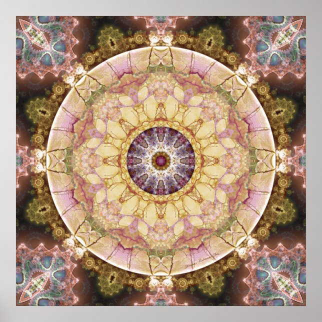 Mandalas des 2-Posters des Herzens der Veränderung Poster (Vorne)