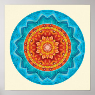 Mandalas des tiefen Vertrauens, Nr. 8 Poster