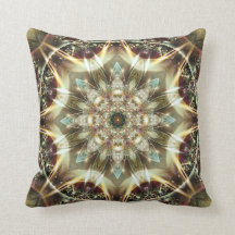 Mandalas du coeur du changement 10, coussin
