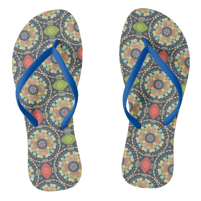 Mandalas Flip Flops (Fußbett)