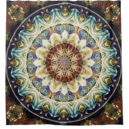 Mandalas für Zeiten des Duschvorhangs des Duschvorhang
