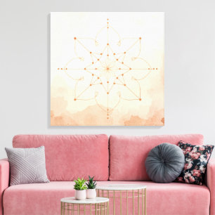 Mandalas Heilige Geometrie Wandkunst   Moderne Boh Leinwanddruck