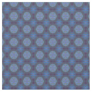 Mandalas im Mix Blau Wiederholmuster Stoff