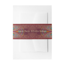Mandalas in gemischten Maronen - Rote und Wiederho