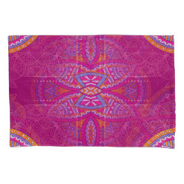 Mandalas in gemischten Pinselfarben wiederholen Mu Kissenbezug