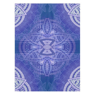Mandalas mit holländisch-blauen Wiederholmustern Tischdecke