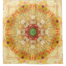 Mandalas pendant des périodes de rideau en douche