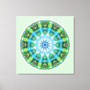 Mandalas vom Herzen der Umwandlung, Nr. 6 Leinwanddruck