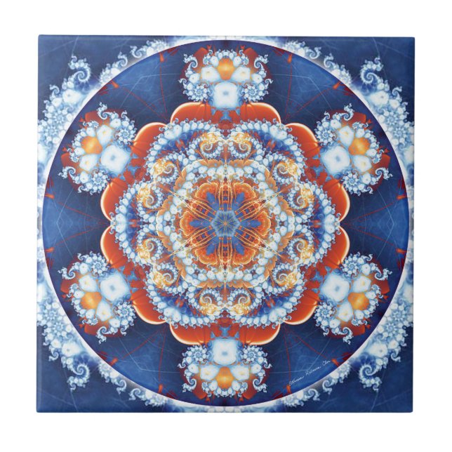 Mandalas von Verzeihen u. von Freigabe 6 Fliese (Vorderseite)