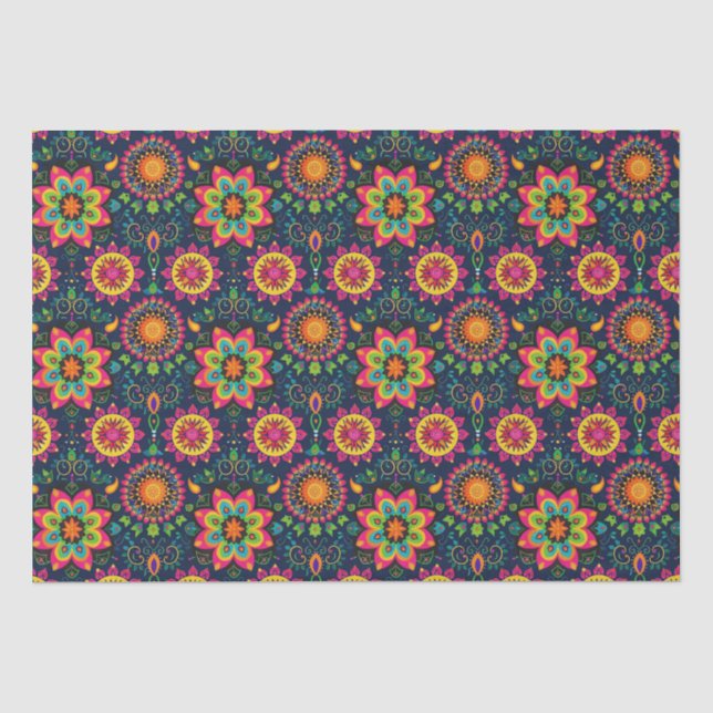 Mandalases Diwali Seidenpapier (Vorderseite)
