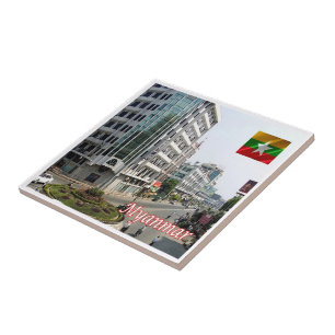 MANDALAY, Myanmar, Birma, Asien, Fliese