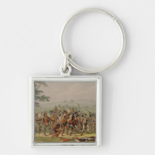 Mandan Bogenschießen-Wettbewerb, c.1832 Schlüsselanhänger