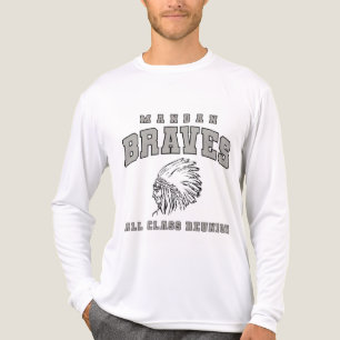 Mandan Braves Langarm-T-Shirt Tri-Blend Shirt