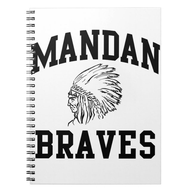 Mandan Braves Notebook Notizblock (Vorderseite)