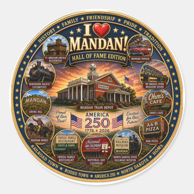 "Mandan Legacy Edition." Aufkleber (Vorderseite)