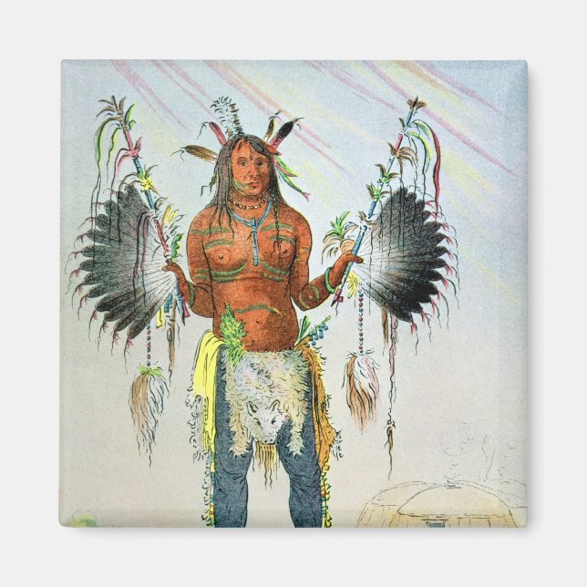 Mandan Medicine Man Magnet (Vorne)