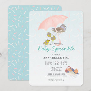 Mandarin Canards Baby Sprinkle Shower Invitation